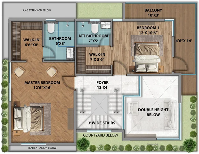 HPR Avani West villa - First floor floor plan HPR Avani West villa - First floor floor plan