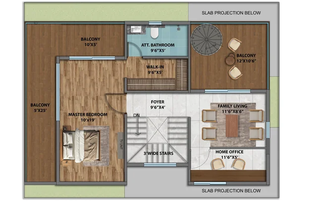 HPR Avani East villa - Second floor floor plan HPR Avani East villa - Second floor floor plan